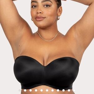 Curvy Couture Black Bandeau